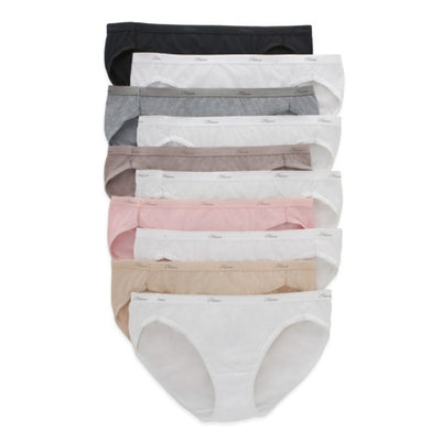 Hanes - Womens Cotton Bikini Underwear Cool Comfort 10-Pack