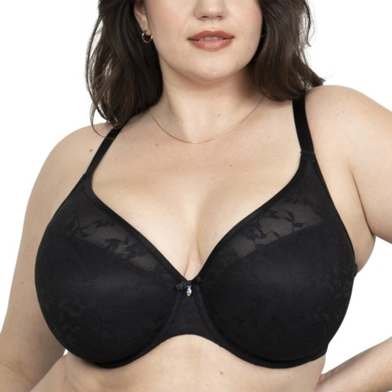 Ariela - Womens No Show Lace Plunge T-Shirt Bra