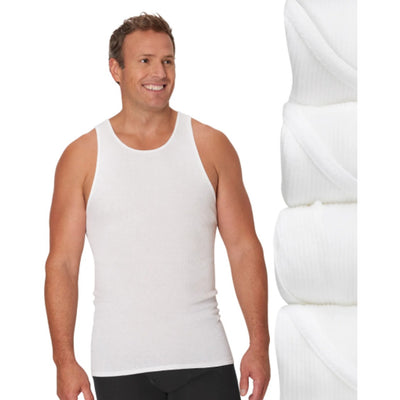 Hanes - Mens Big Man Ultimate® Comfortsoft® Men's Undershirts Tanks Pack – 4-Pack – Cool Comfort® Cotton (Big & Tall)