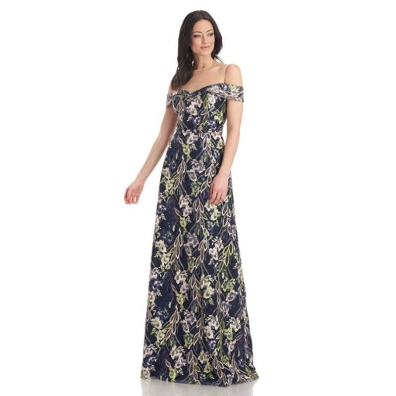 JS Collections - Womens Francesca a-Line Gown