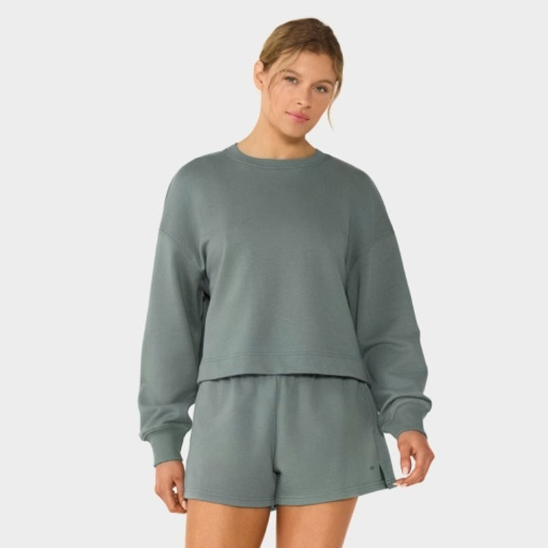 Thirty Three Threads - Unisex Crewneck French Terry Sweatshirt Teal