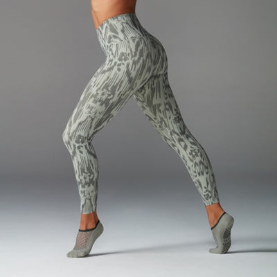 Thirty Three Threads - Unisex High Waisted 7/8 Tight Cactus Ikat - Cactus Ikat