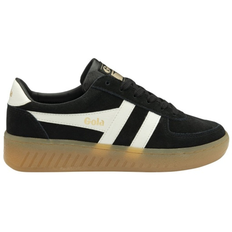 Gola - Womens Grandslam Suede Sneakers - Black/Off White/Gum