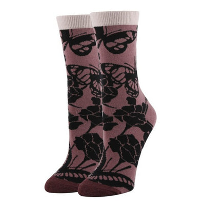 Oooh Yeah - Womens Crew Socks Blossom Print