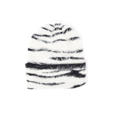 San Diego Hat Company - Sala All Over Zebra Print Cuffed Beanie