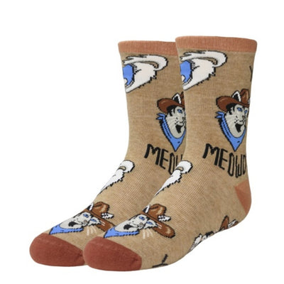 Oooh Yeah - Kids Crew Socks-Meowdy