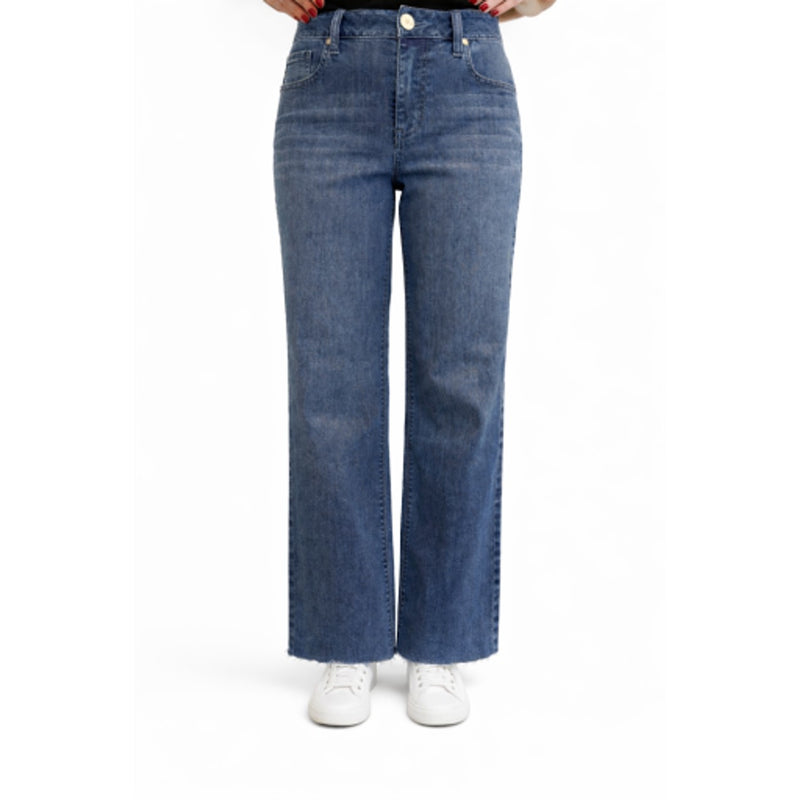 1822 Denim - Womens 29" Mid-Rise Slim Wide Leg Jean