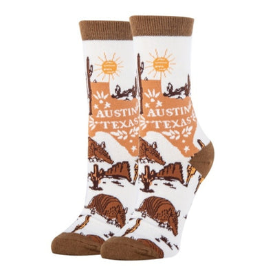 Oooh Yeah - Womens Crew Socks Austin Night