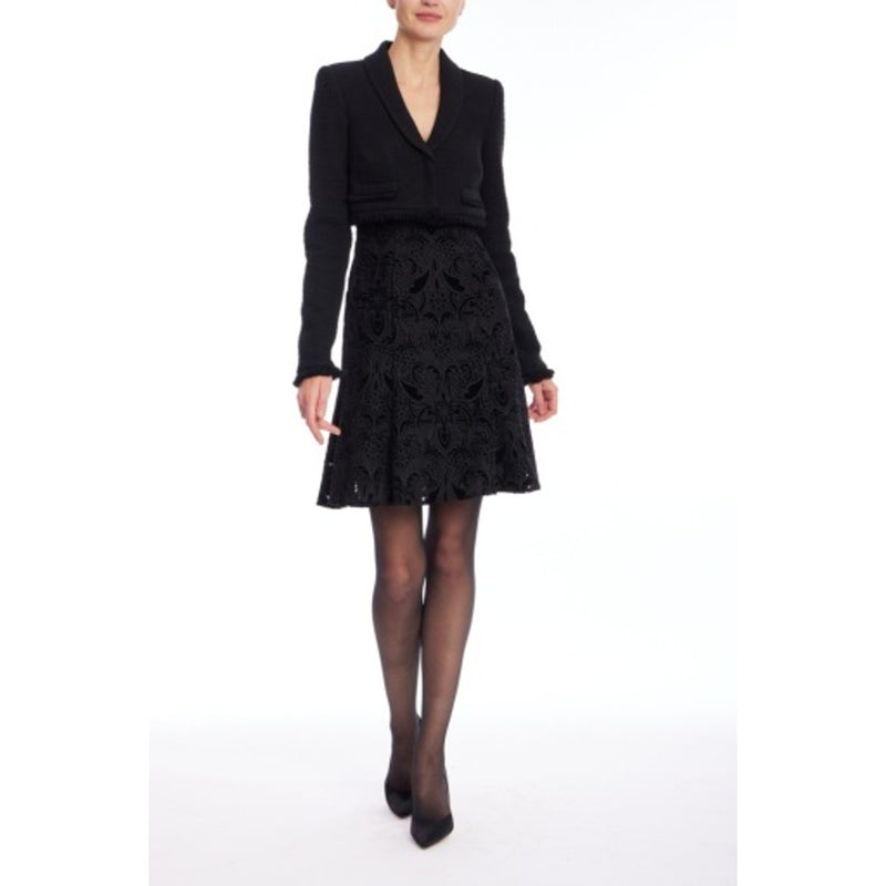 Badgley Mischka - Womens Faux Jkt Over Skirt