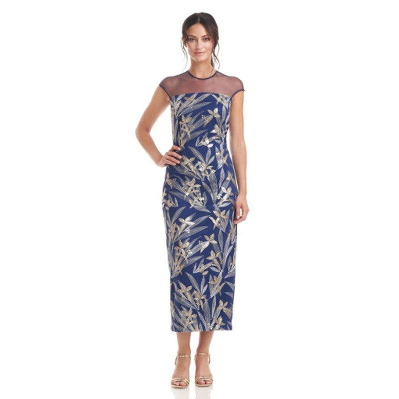 JS Collections - Womens Miley Illusion T-Length Dress