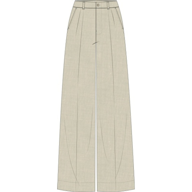 Onia - Womens Air Linen Pleated Trouser
