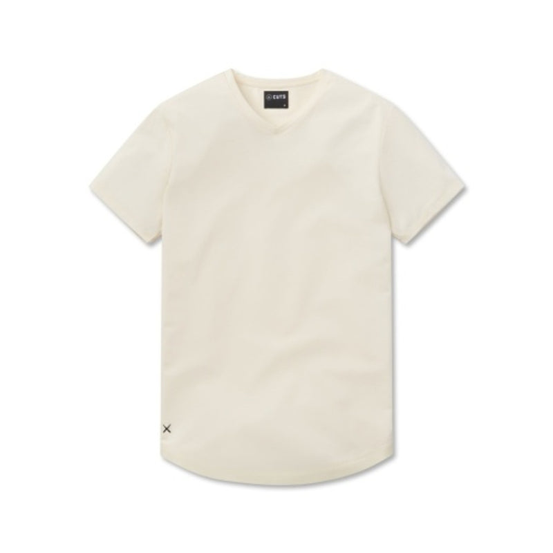 Cuts - Mens Ao V-Neck Curve-Hem Tee
