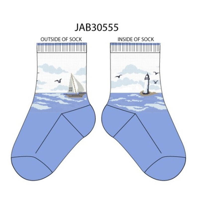 Janie and Jack - Kids B Blu Sailboat Sock E2