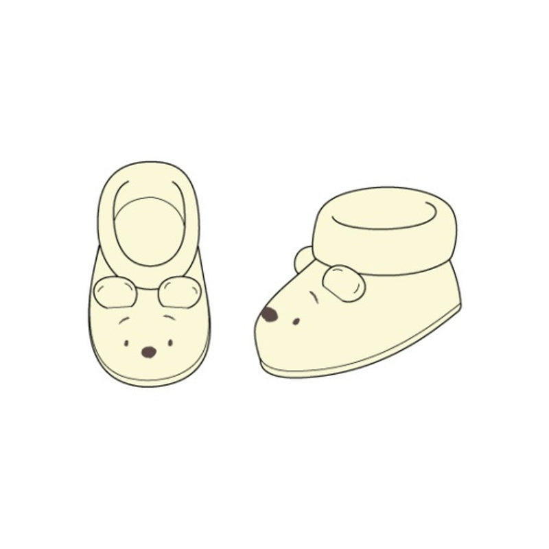 Janie and Jack - Baby U Yellow Pooh Bear Ear Bootie Sp Disney Pooh