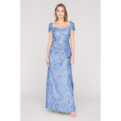 JS Collections - Womens Blossom Cascade Detail Gown