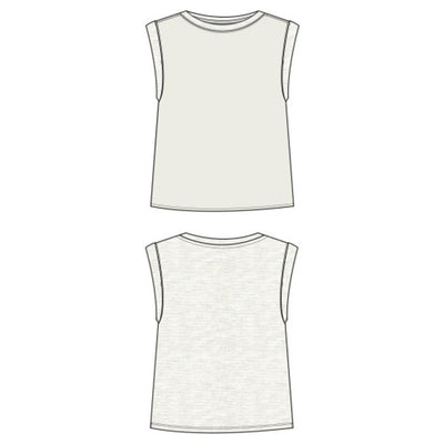 Liverpool Los Angeles - Womens Sleeveless Woven to Knit Top