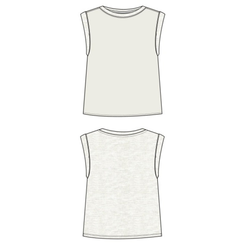 Liverpool Los Angeles - Womens Sleeveless Woven to Knit Top