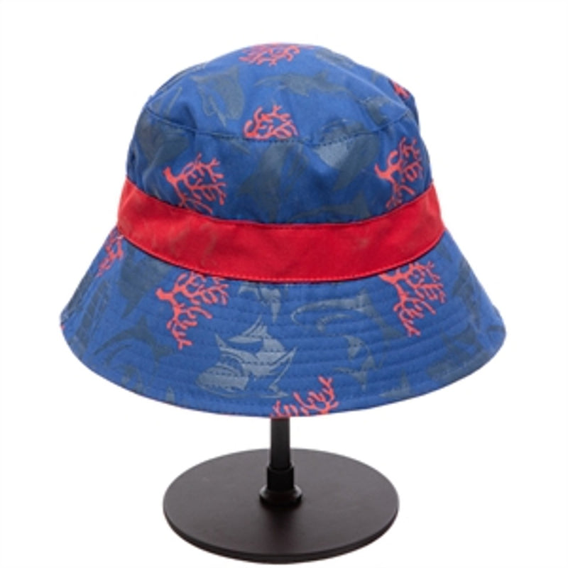 San Diego Hat Company - Kids Reversable Bucket with All Over Dino Print