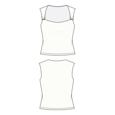 Liverpool Los Angeles - Womens Slvlss Built in Bra Knit Top