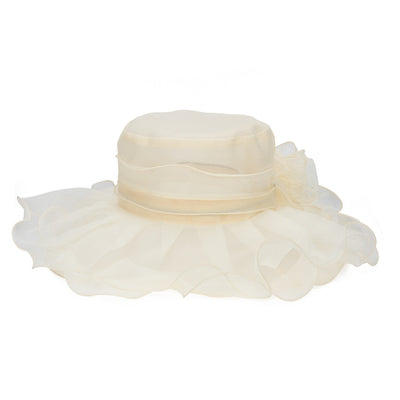 San Diego Hat Company - Sheer Organza Wide Brim with Self