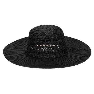 San Diego Hat Company - Paperbraid and Crochet Wide Brim Floppy