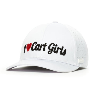Bogey Bros - Unisex I Heart Cart Girls Performance Golf Hat Stretch Fit