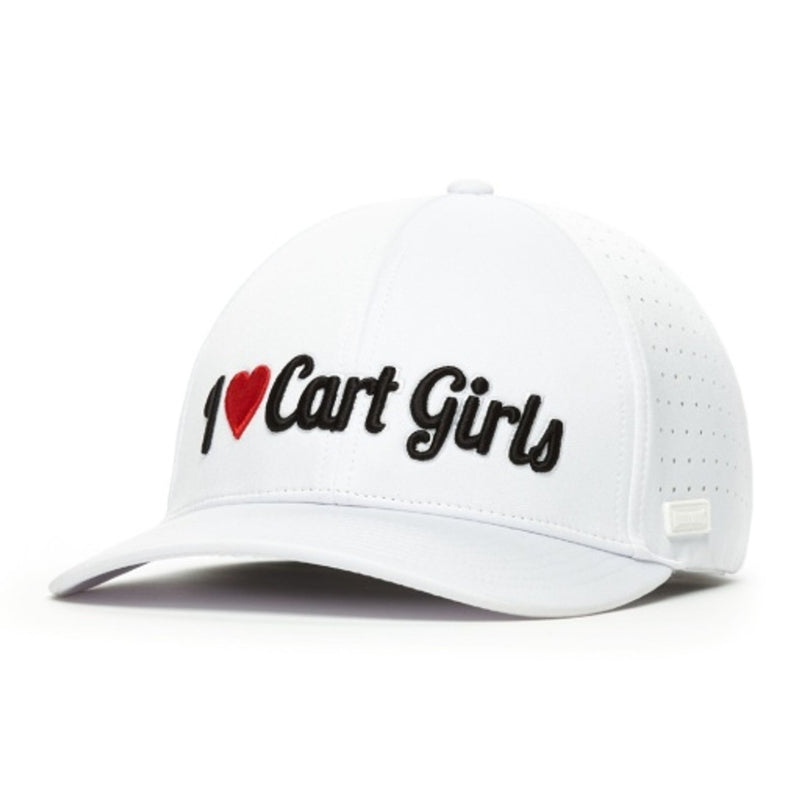 Bogey Bros - Unisex I Heart Cart Girls Performance Golf Hat Stretch Fit