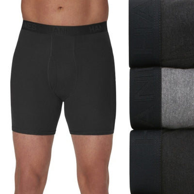 Hanes - Mens Big Man Ultimate® Comfortsoft® Men's Underwear Boxer Briefs Pack – 3-Pack – Cool Comfort® Cotton (Big & Tall)