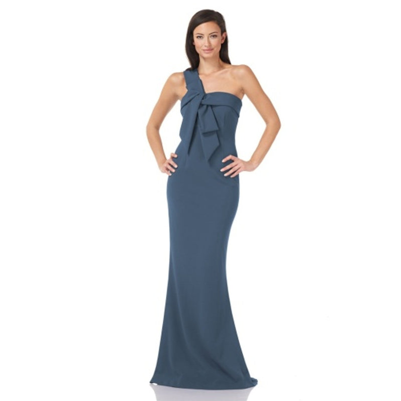 JS Collections - Womens Lucille One Shoulder Bow Gown