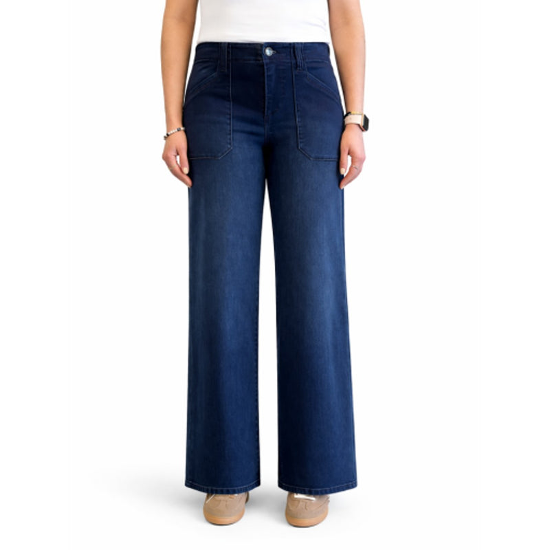 1822 Denim - Womens 32" Bb High Rise Wide Leg with Porkchop Pocket