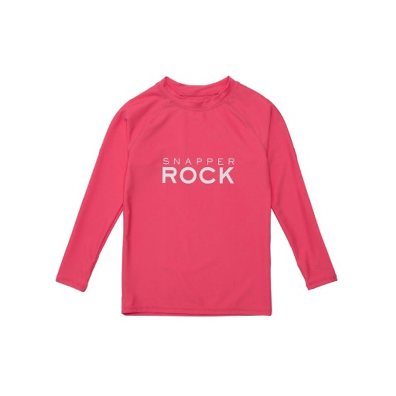 Snapper Rock - Boys Rocking Red Long Sleeve Rash Top