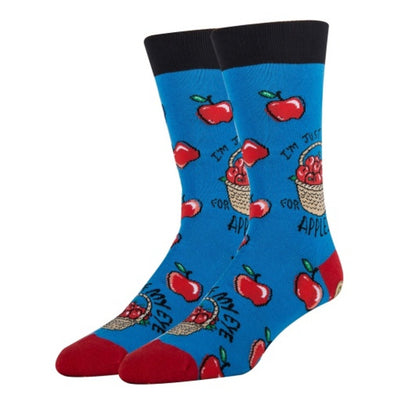 Oooh Yeah - Mens Apple of My Eye-Mens Crew Socks