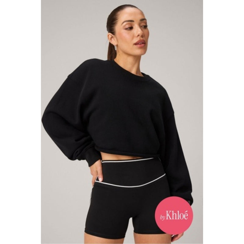 Fabletics - Womens Heavy Terry Cropped Pullover