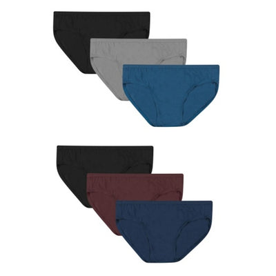 Hanes - Mens Bikini Underwear Ultra Soft Cotton Stretch 6-Pack