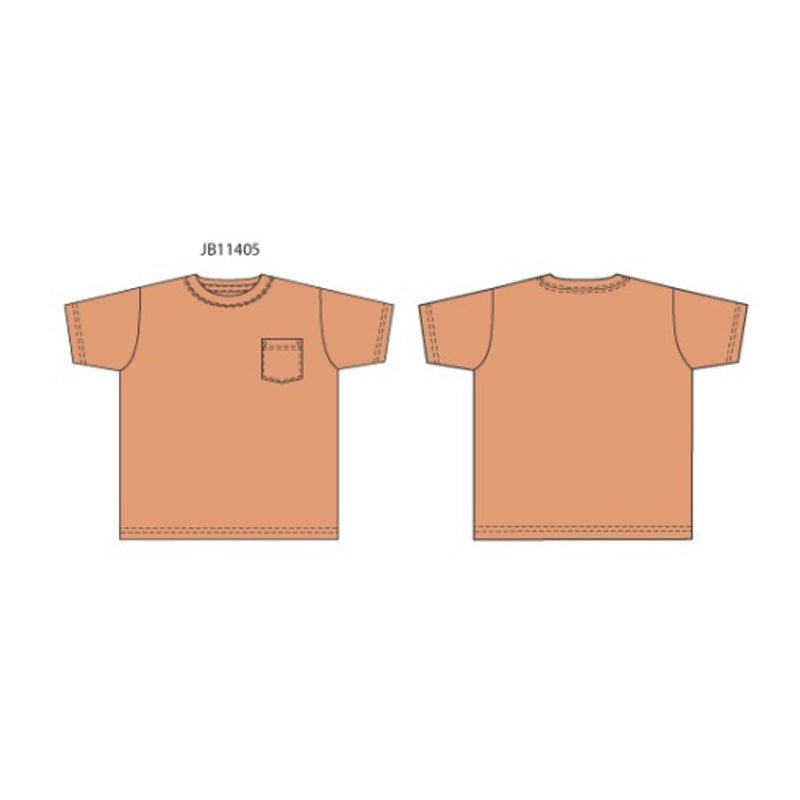 Janie and Jack - Boys K Short Sleeve Orange Gd Pocket Tee Sm1
