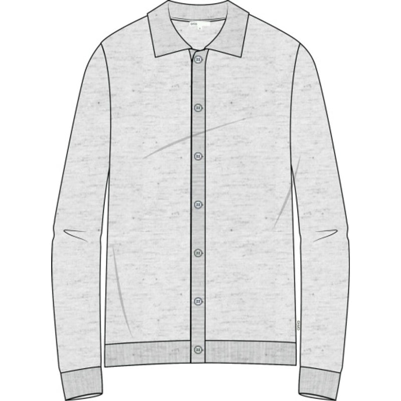 Onia - Mens Linen Long Sleeve Sweater Polo