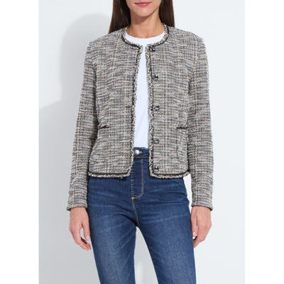 Lysse - Womens Charlotte Collarless St Tweed Jacket Curvy