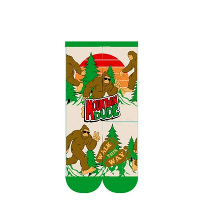 Oooh Yeah - Womens Crew Socks Mountain Dude