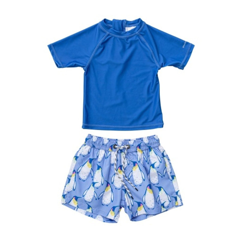 Snapper Rock - Kids Penguin Patrol Short Sleeve Baby Set