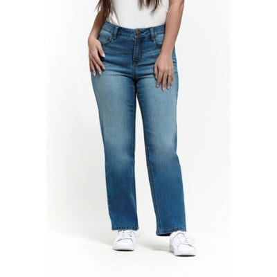 1822 Denim - Womens Petite 26.5" Cheeky Straight