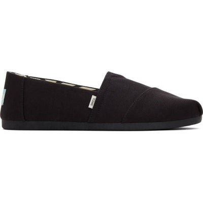 TOMS - Womens Alpargata Classic - Black/Black Recycled Cotton Canvas