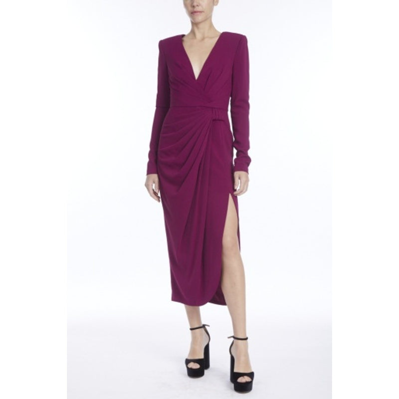Badgley Mischka - Womens Pleated Side Split
