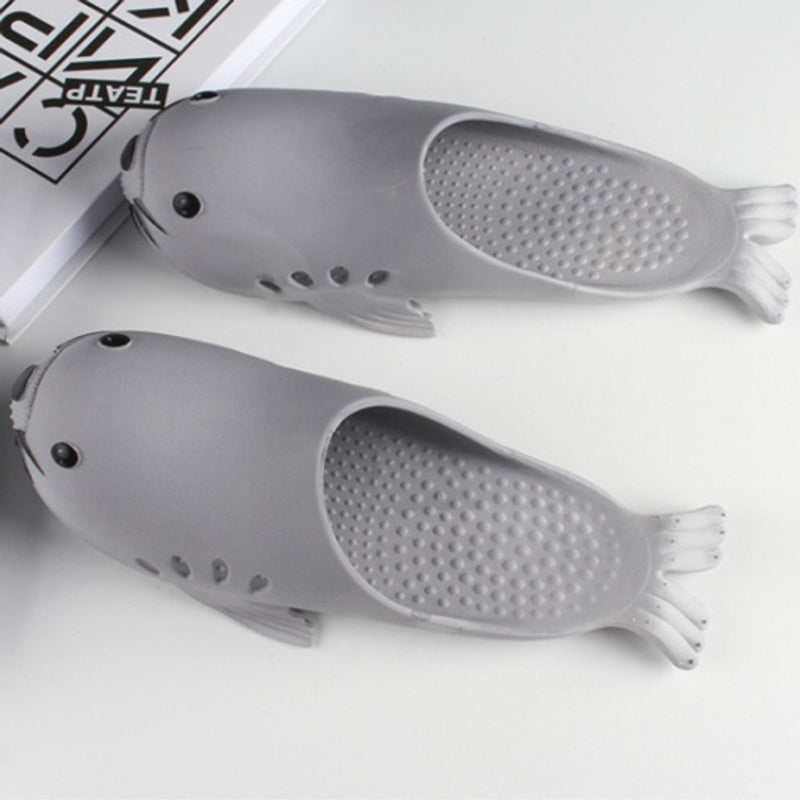 Oooh Yeah - Kids Sea Lion Gray- Silly Slides- Kids- 36- 37cm- 3.5 to 4.5 K