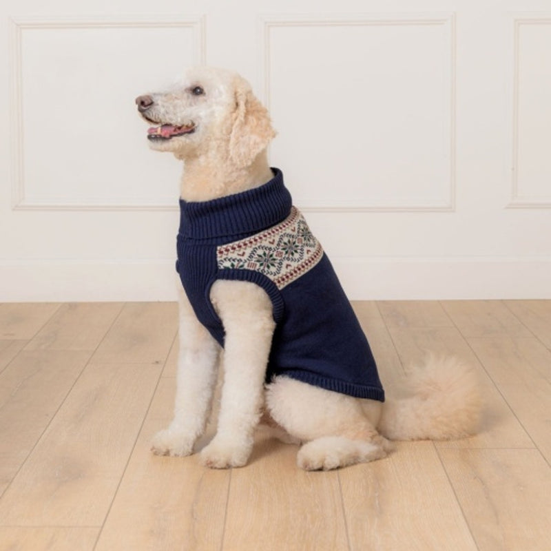 Hope & Henry - Kids Organic Fair Isle Dog Sweater
