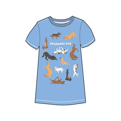 Little Blue House - Downward Dog Womens Sleepshirt