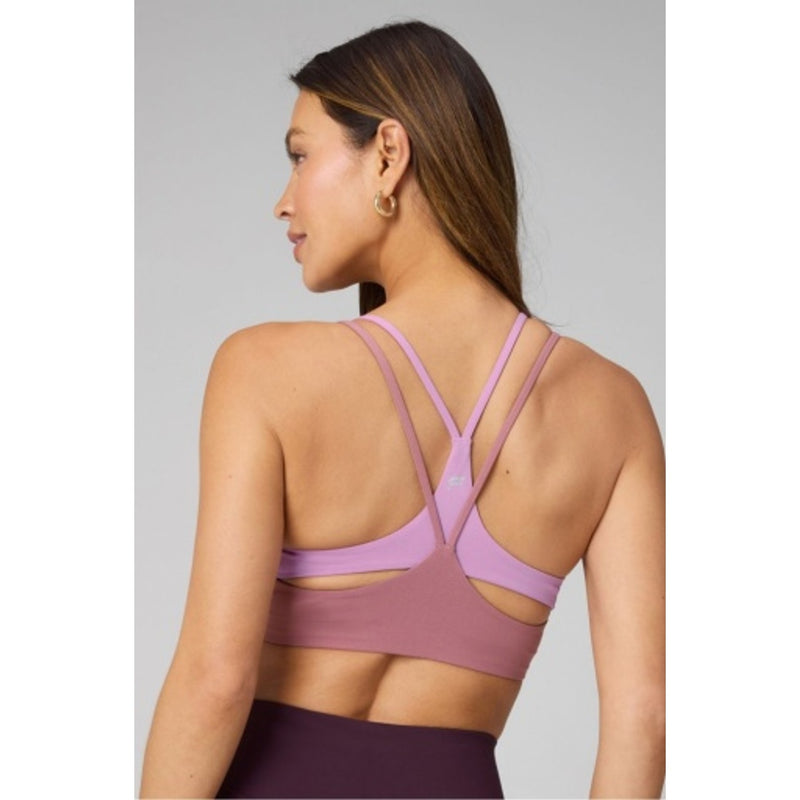 Fabletics - Womens Principal Low Impact Bra - Mushroom Mauve/Deja Vu