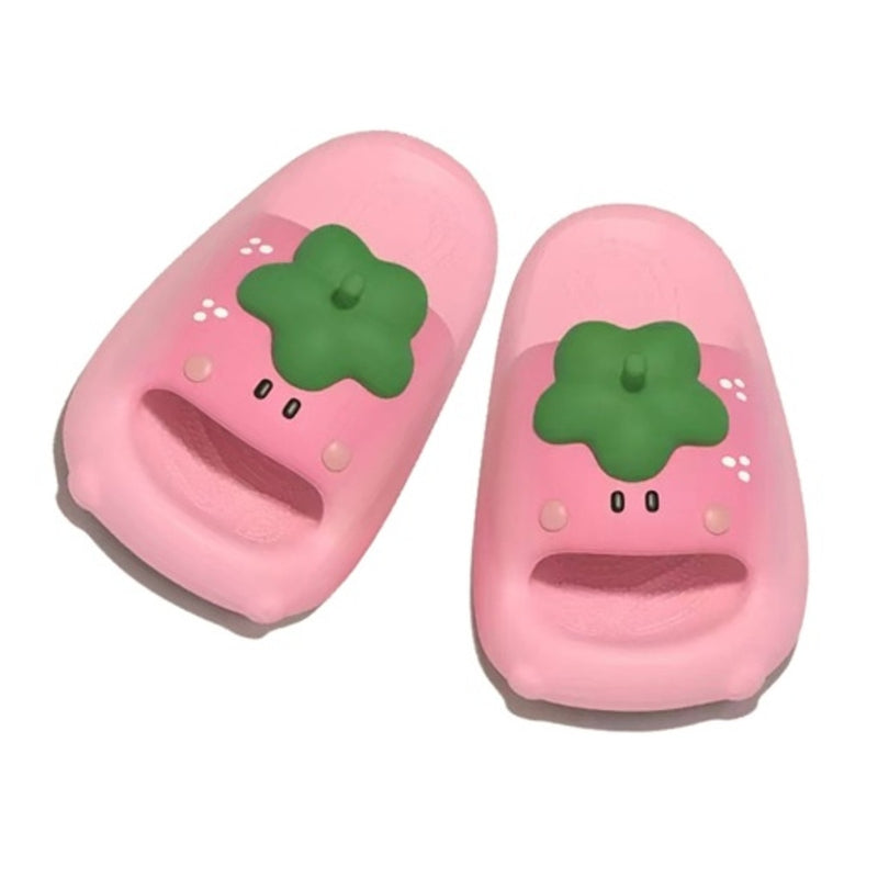 Oooh Yeah - Kids Pink Berry Tomato-Silly Slides-Unisex-Kid-Sm