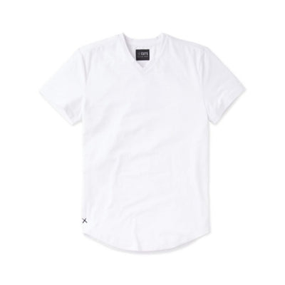 Cuts - Mens Ao V-Neck Curve-Hem Tee