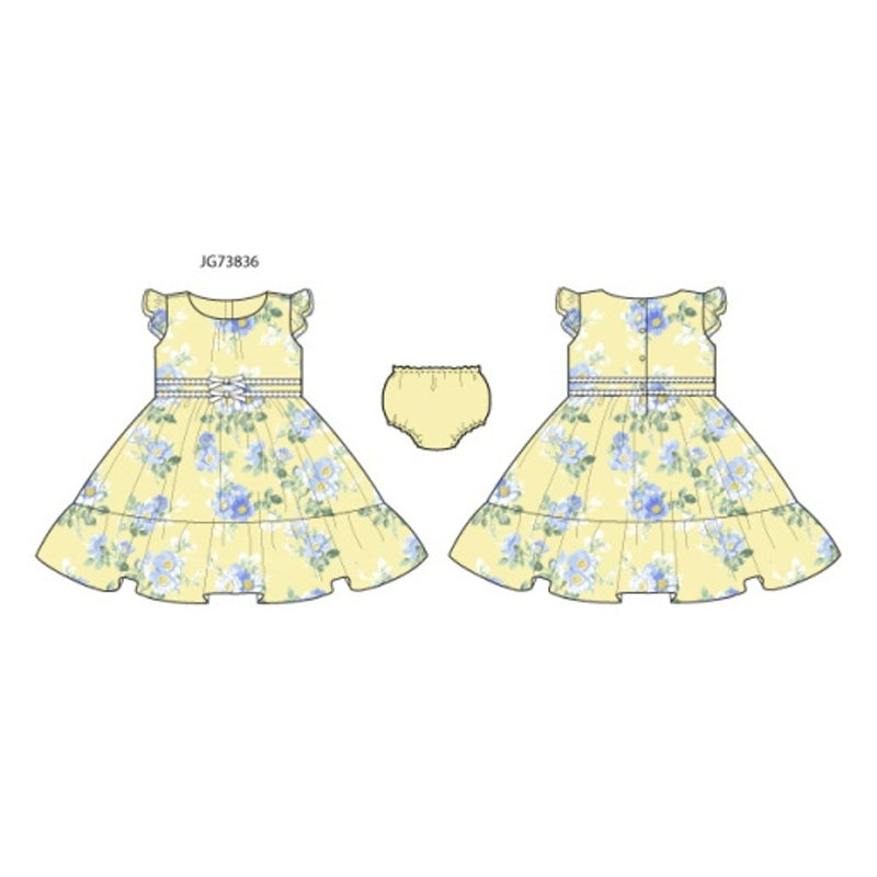 Janie and Jack - Girls with Yllw Flrl Dress E2