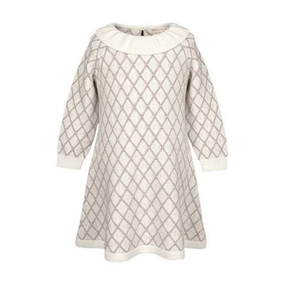 Hope & Henry - Girls Organic Ruffle Collar Sweater Dress